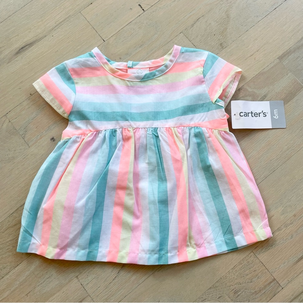 Carter’s Colorful Striped Top | Size: 6 Months